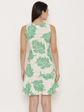 Load image into Gallery viewer, Block Printed shift dress with flare at the bottom