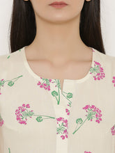Load image into Gallery viewer, Short Block printed dress with front placket and side gathers