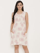 Load image into Gallery viewer, Printed dress with slouchy side pockets