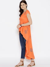 Load image into Gallery viewer, High Low Block Printed Top