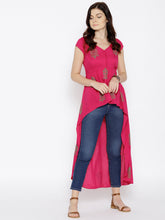 Load image into Gallery viewer, High Low Block Printed Top