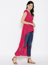 Load image into Gallery viewer, High Low Block Printed Top