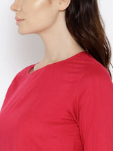 Load image into Gallery viewer, Ikat Printed bell sleeve boat neck top