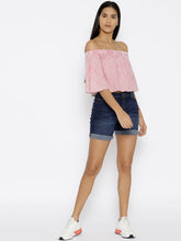 Load image into Gallery viewer, Off shoulder Striped crop top