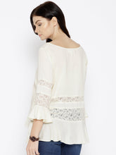 Load image into Gallery viewer, Flared lace insert top