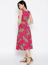 Load image into Gallery viewer, Geometric print skater dress with side cut out