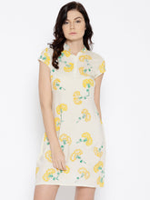 Load image into Gallery viewer, Back Horizontal slit Printed Mini Dress