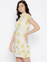 Load image into Gallery viewer, Back Horizontal slit Printed Mini Dress
