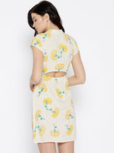 Load image into Gallery viewer, Back Horizontal slit Printed Mini Dress