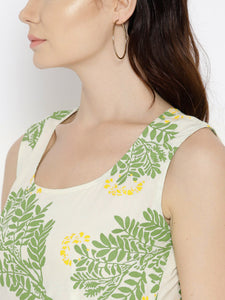 Hankerchief hem printed dress
