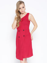 Load image into Gallery viewer, Slim Fit Dress with four buttons