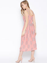 Load image into Gallery viewer, Strappy Box pleate Midi dress with front buttons