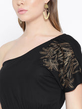 Load image into Gallery viewer, One shoulder dhoti jumpsuit