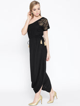 Load image into Gallery viewer, One shoulder dhoti jumpsuit
