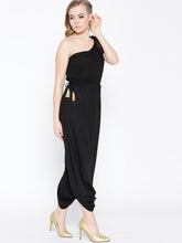 Load image into Gallery viewer, One shoulder dhoti jumpsuit