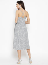 Load image into Gallery viewer, Square neck pleated midi dress