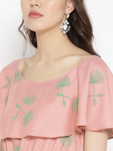 Cargar imagen en el visor de la galería, Boat neck Flare yoke with side tie up mini dress