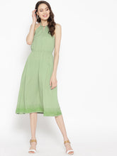 Load image into Gallery viewer, braid neck halter midi dress