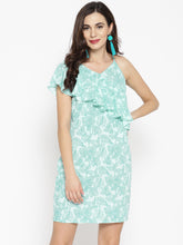 Load image into Gallery viewer, Diagonal Frill all over print mini dress