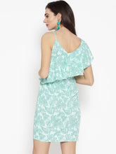 Load image into Gallery viewer, Diagonal Frill all over print mini dress