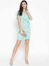 Load image into Gallery viewer, Diagonal Frill all over print mini dress