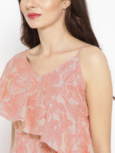 Load image into Gallery viewer, Diagonal Frill all over print mini dress
