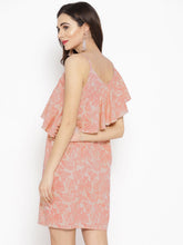 Load image into Gallery viewer, Diagonal Frill all over print mini dress