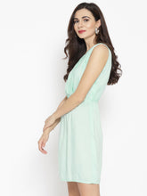 Load image into Gallery viewer, Overlap collar mini Dress
