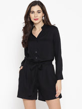 Load image into Gallery viewer, Short front open jumpsuit