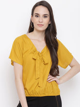 Load image into Gallery viewer, Front neck tie up top
