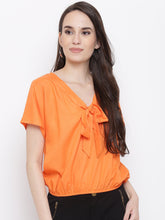 Load image into Gallery viewer, Front neck tie up top