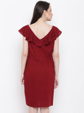Load image into Gallery viewer, Front loop button pencil dress