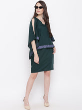 Load image into Gallery viewer, Kaftan sleeve yoke mini dress