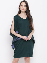 Load image into Gallery viewer, Kaftan sleeve yoke mini dress