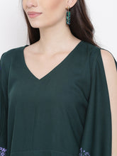Load image into Gallery viewer, Kaftan sleeve yoke mini dress