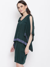 Load image into Gallery viewer, Kaftan sleeve yoke mini dress