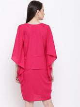 Load image into Gallery viewer, Kaftan sleeve yoke mini dress