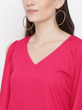 Load image into Gallery viewer, Kaftan sleeve yoke mini dress