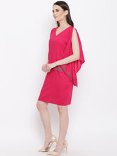 Load image into Gallery viewer, Kaftan sleeve yoke mini dress
