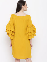 Load image into Gallery viewer, Triple Layered bell Sleeve shift dress