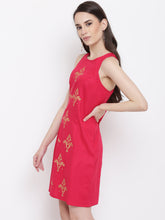 Load image into Gallery viewer, Incut sleeve Pencil mini dress