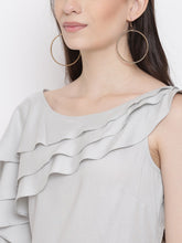 Load image into Gallery viewer, Triple layer Assymetric frill dress