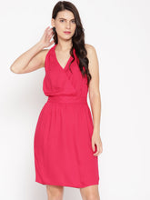 Load image into Gallery viewer, Back twist mini dress