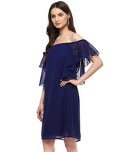 Load image into Gallery viewer, Off shoulder frill sleeve Dress