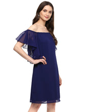 Load image into Gallery viewer, Off shoulder frill sleeve Dress