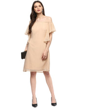 Load image into Gallery viewer, Off shoulder frill sleeve Dress