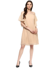 Load image into Gallery viewer, Off shoulder frill sleeve Dress