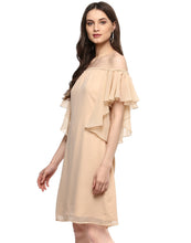 Load image into Gallery viewer, Off shoulder frill sleeve Dress
