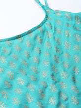 Load image into Gallery viewer, Printed Flare yoke with U hem long dress