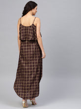 Load image into Gallery viewer, Printed Flare yoke with U hem long dress